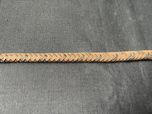 Load image into Gallery viewer, 3ft, 12 plait, Junior Series Snake Whip, Tan and Dark Brown, Chevron Pattern