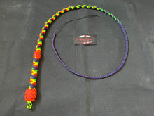 Load image into Gallery viewer, 3ft, 12 plait, Junior Series Nylon Bullwhip, Rainbow Pattern