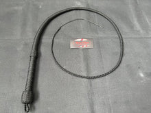 Load image into Gallery viewer, 3ft, 12 plait, Junior Series Nylon Bullwhip, Black