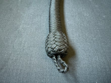 Load image into Gallery viewer, 3ft, 16 plait, Dragon Quirt, Black with dark blue tail.