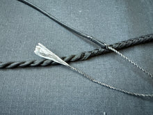 Load image into Gallery viewer, 3ft, 12 plait, Junior Series Snake Whip, Black, Tan and Red, Viper Pattern
