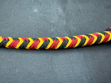 Load image into Gallery viewer, 3ft, 12 plait, Junior Series Snake Whip, Coral Snake Pattern