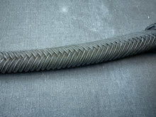 Load image into Gallery viewer, 3ft, 16 plait, Dragon Quirt, Black with dark blue tail.