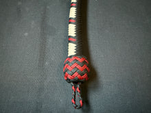 Load image into Gallery viewer, 4ft, 16 plait, Foundation Series Nylon Snake Whip, Black, Cream and Red, Viper Pattern