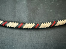 Load image into Gallery viewer, 4ft, 16 plait, Foundation Series Nylon Snake Whip, Black, Cream and Red, Viper Pattern