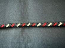 Load image into Gallery viewer, 4ft, 16 plait, Foundation Series Nylon Snake Whip, Black, Cream and Red, Viper Pattern