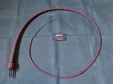 Load image into Gallery viewer, 4ft, 16 plait, Foundation Series Nylon Snake Whip, Black and Red, Side By Side Colours