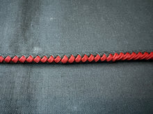 Load image into Gallery viewer, 4ft, 16 plait, Foundation Series Nylon Snake Whip, Black and Red, Side By Side Colours