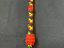 Load image into Gallery viewer, 3ft, 12 plait, Junior Series Nylon Bullwhip, Rainbow Pattern