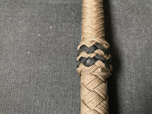 Load image into Gallery viewer, 3ft, 12 plait, Junior Series Nylon Bullwhip, Tan with Black detail
