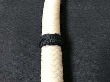 Load image into Gallery viewer, 6ft, 28 plait, Sport Series Nylon Bullwhip, White.